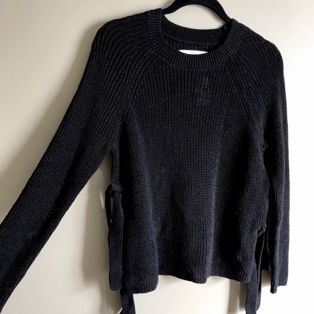 NWT Loft Tie Sweater - Picture 2 of 9
